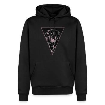 ROTTWEILER dog Rotti Rottie - Men’s Premium Organic Hoodie - black - Front - Nico (187cm)