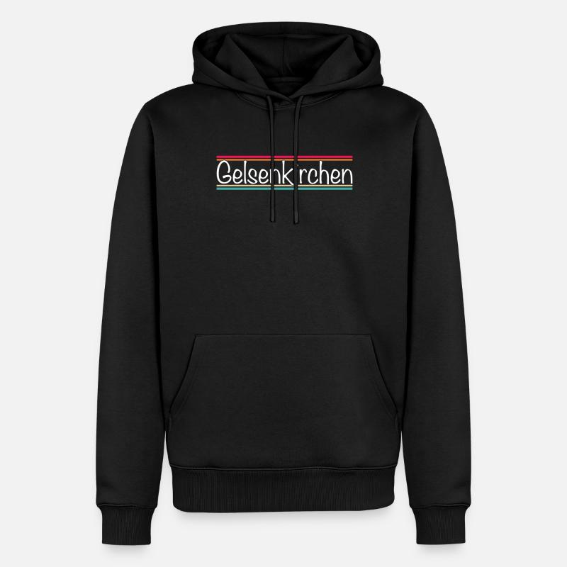Gelsenkirchen - Sweat à capuche Premium bio Homme - noir
