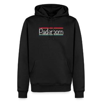 Paderborn - Sweat à capuche Premium bio Homme - noir - Devant - Nico (187cm)