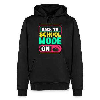 Mode de retour à l’école A Enseignant Début de l’école - Sweat à capuche Premium bio Homme - noir - Devant - Nico (187cm)