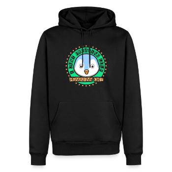 Ich Liebe Pinguine Einfach Ok Süß Tier Pinguin - Männer Premium Bio Hoodie - Schwarz - Vorne - Nico (187cm)