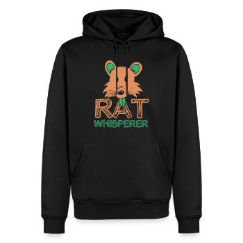 Rat Chuchoteur Rat Chuchoteur Rats Mignon Animal - Sweat à capuche Premium bio Homme - noir - Devant - Nico (187cm)