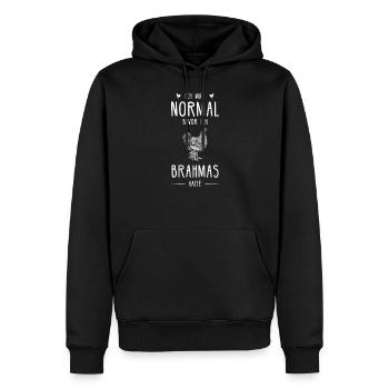 Brahma Hühner I Chicken Geflügel Motiv für - Männer Premium Bio Hoodie - Schwarz - Vorne - Nico (187cm)