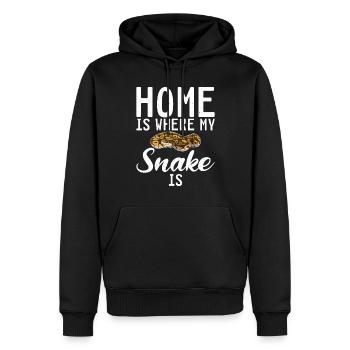 Schlange Geschenk Schlangenliebhaber - Männer Premium Bio Hoodie - Schwarz - Vorne - Nico (187cm)