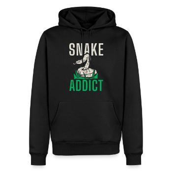 Snake Gift Snake Lover - Men’s Premium Organic Hoodie - black - Front - Nico (187cm)