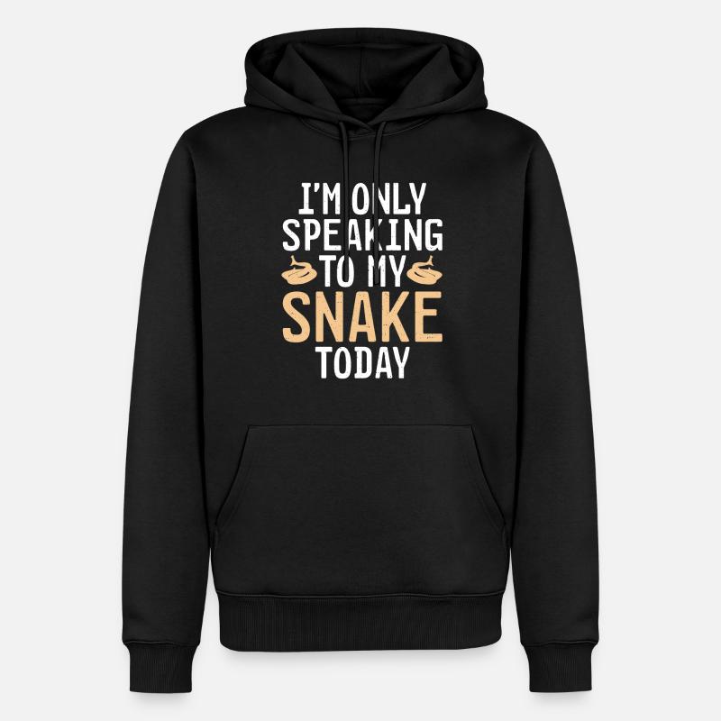 Snake Gift Snake Lover - Sweat à capuche Premium bio Homme - noir