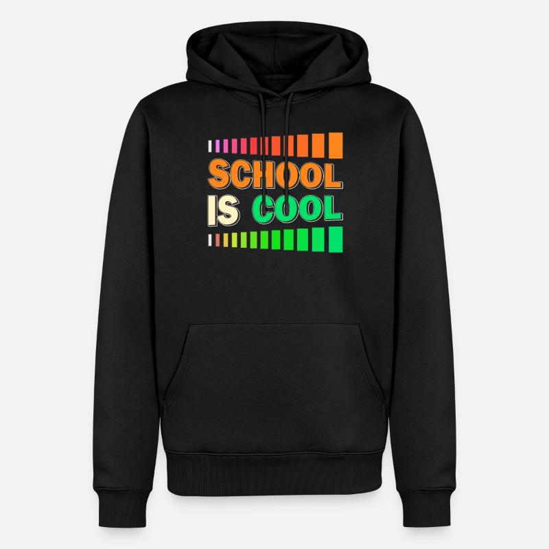 L’ÉCOLE, C’EST COOL - Sweat à capuche Premium bio Homme - noir
