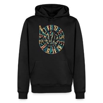 Bagpipe Musician Bagpipe Player - Proud Bagpiper - Männer Premium Bio Hoodie - Schwarz - Vorne - Nico (187cm)