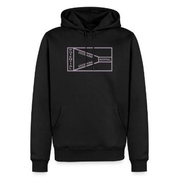 Erziehung Potential Normal Sprüche - Männer Premium Bio Hoodie - Schwarz - Vorne - Nico (187cm)
