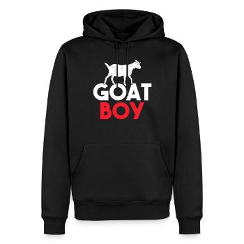 Ziegengeschenk Ziegenliebhaber Geschenk - Männer Premium Bio Hoodie - Schwarz - Vorne - Nico (187cm)