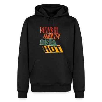 Funny Tennis Art Smash It Like Its Hot Gift - Männer Premium Bio Hoodie - Schwarz - Vorne - Nico (187cm)