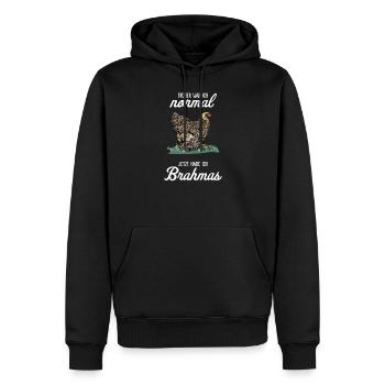 Brahma Hühner I Chicken Geflügel Motiv für - Männer Premium Bio Hoodie - Schwarz - Vorne - Nico (187cm)