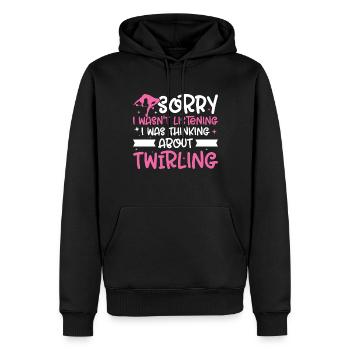 Tambourstab Wirbeln - Männer Premium Bio Hoodie - Schwarz - Vorne - Nico (187cm)