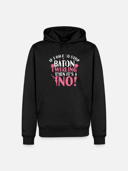 Tambourstab swirling - Men’s Premium Organic Hoodie - black