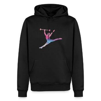 Tambourstab Wirbeln - Männer Premium Bio Hoodie - Schwarz - Vorne - Nico (187cm)