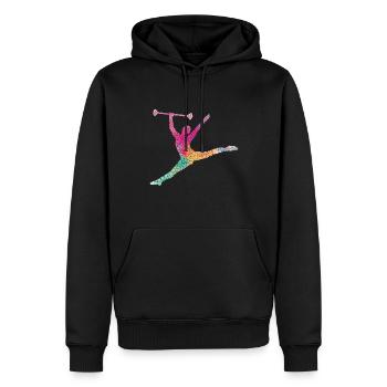 Tambourstab Wirbeln - Männer Premium Bio Hoodie - Schwarz - Vorne - Nico (187cm)