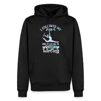 Tambourstab Wirbeln - Männer Premium Bio Hoodie - Schwarz - Vorne - Nico (187cm)