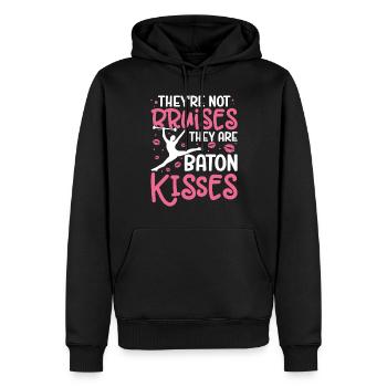 Tambourstab Wirbeln - Männer Premium Bio Hoodie - Schwarz - Vorne - Nico (187cm)