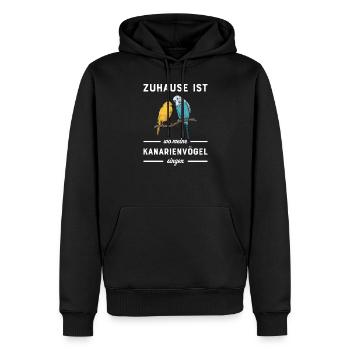 Kanarienvogel I Kanarie Girlitze Nymphen für Vogel - Männer Premium Bio Hoodie - Schwarz - Vorne - Nico (187cm)