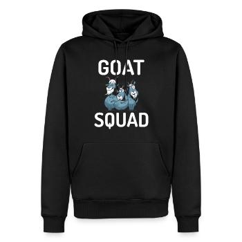 Ziegengeschenk Ziegenliebhaber Geschenk - Männer Premium Bio Hoodie - Schwarz - Vorne - Nico (187cm)