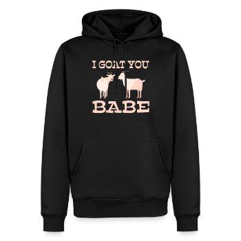 Ziegengeschenk Ziegenliebhaber Geschenk - Männer Premium Bio Hoodie - Schwarz - Vorne - Nico (187cm)