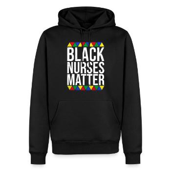 Schwarze Krankenschwestern Matter Black - Männer Premium Bio Hoodie - Schwarz - Vorne - Nico (187cm)