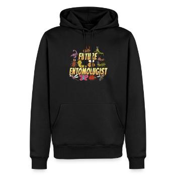 Conception d’insectes - Sweat à capuche Premium bio Homme - noir - Devant - Nico (187cm)