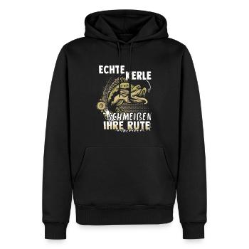 Angeln Fishing Fisher Angelrute Karpfen Rute Fisch - Männer Premium Bio Hoodie - Schwarz - Vorne - Nico (187cm)