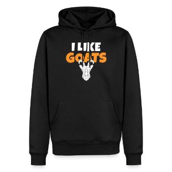 Ziegengeschenk Ziegenliebhaber Geschenk - Männer Premium Bio Hoodie - Schwarz - Vorne - Nico (187cm)