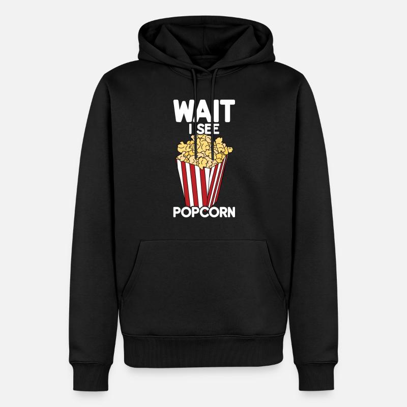 Pop-corn - Sweat à capuche Premium bio Homme - noir