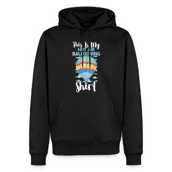 Heißluftballon Fahren - Männer Premium Bio Hoodie - Schwarz - Vorne - Nico (187cm)