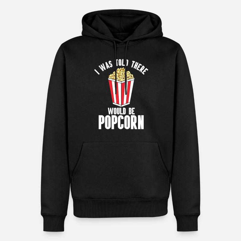 Pop-corn - Sweat à capuche Premium bio Homme - noir