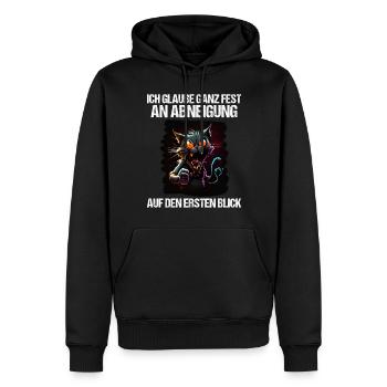 Katze Kätzchen Katzenhalter Katzen Sarkasmus - Männer Premium Bio Hoodie - Schwarz - Vorne - Nico (187cm)