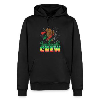 Juneteenth Team 1865 African American Black - Männer Premium Bio Hoodie - Schwarz - Vorne - Nico (187cm)
