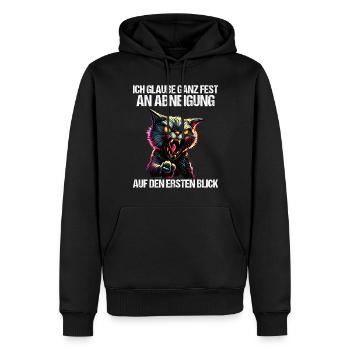 Katze Kätzchen Katzenhalter Katzen Sarkasmus - Männer Premium Bio Hoodie - Schwarz - Vorne - Nico (187cm)