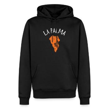 La palma - Männer Premium Bio Hoodie - Schwarz - Vorne - Nico (187cm)