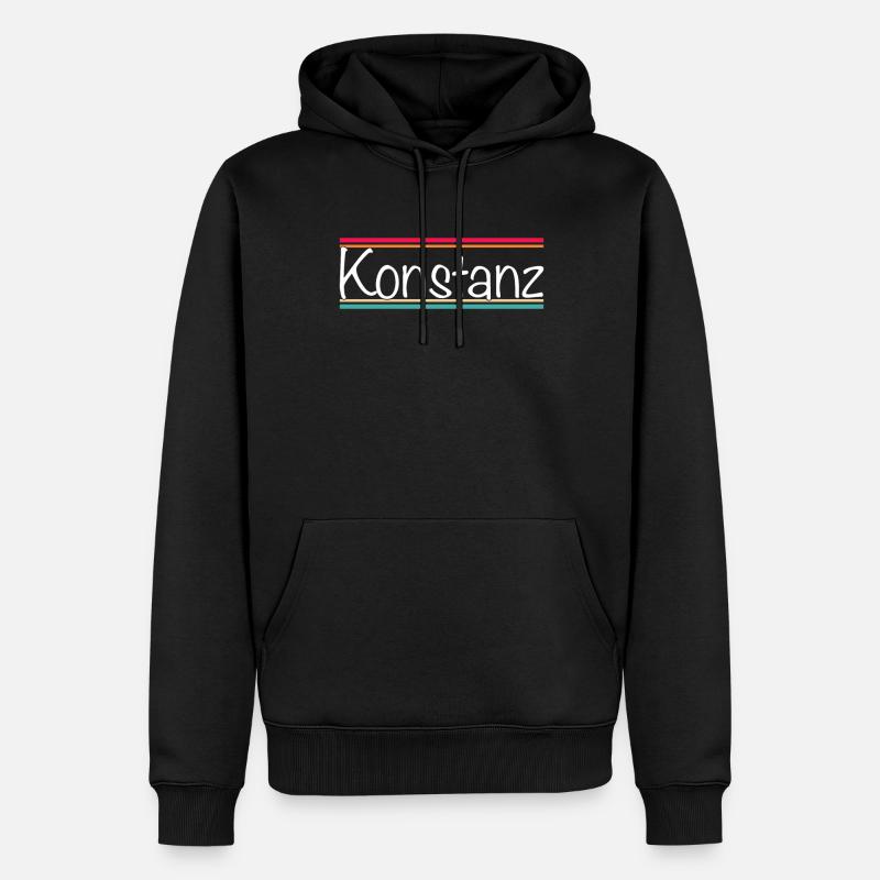 Constance - Sweat à capuche Premium bio Homme - noir