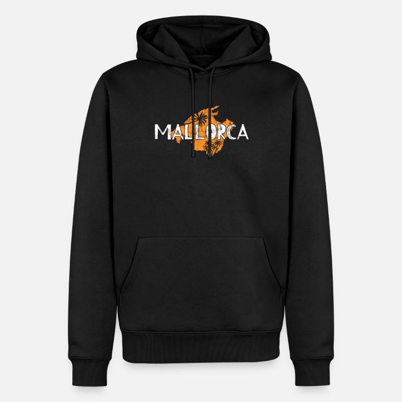 Mallorca - Männer Premium Bio Hoodie - Schwarz