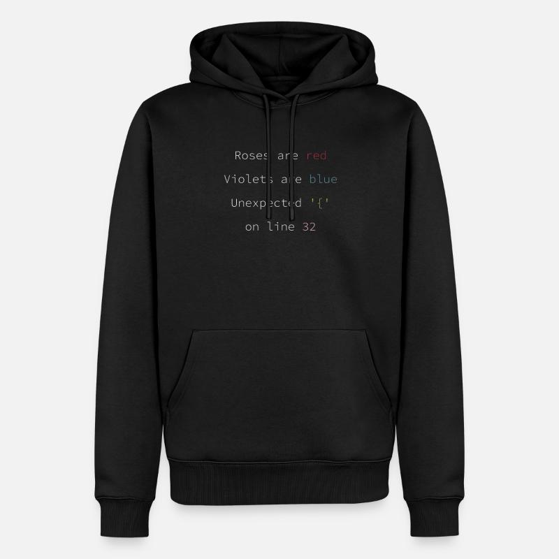 Funny Fehlercode Software Entwickler - Männer Premium Bio Hoodie - Schwarz