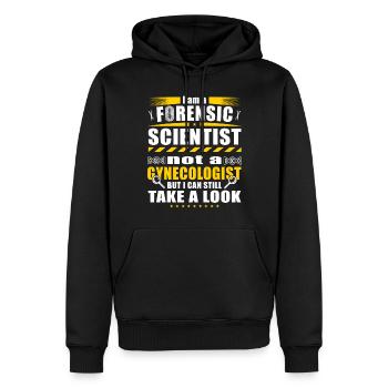 Ich bin Forensischen Wissenschaftler - Männer Premium Bio Hoodie - Schwarz - Vorne - Nico (187cm)
