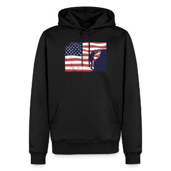 Free Climbing Bergsteiger & Bouldern Freeclimbing - Männer Premium Bio Hoodie - Schwarz - Vorne - Nico (187cm)