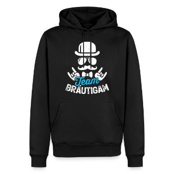 JGA Männer T-Shirt Junggesellenabschied Poltern - Männer Premium Bio Hoodie - Schwarz - Vorne - Nico (187cm)