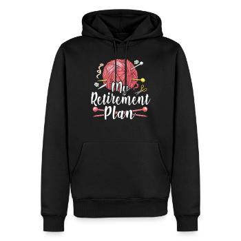 Knitting Knitter Retired My - Männer Premium Bio Hoodie - Schwarz - Vorne - Nico (187cm)