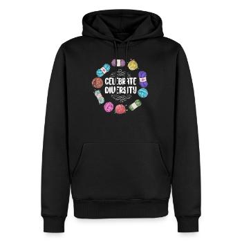Knitting Knitter Celebrate - Männer Premium Bio Hoodie - Schwarz - Vorne - Nico (187cm)