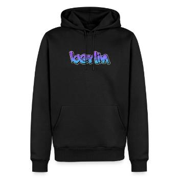 Berlin - Sweat à capuche Premium bio Homme - noir - Devant - Nico (187cm)