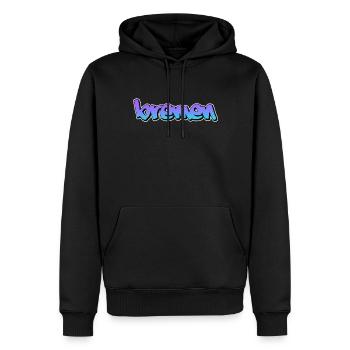 Brême - Sweat à capuche Premium bio Homme - noir - Devant - Nico (187cm)