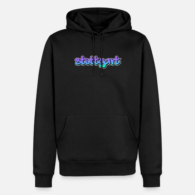 Stuttgart - Männer Premium Bio Hoodie - Schwarz