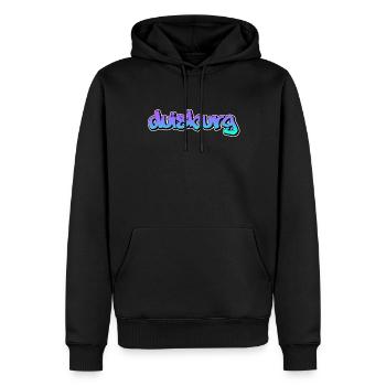 Duisbourg - Sweat à capuche Premium bio Homme - noir - Devant - Nico (187cm)