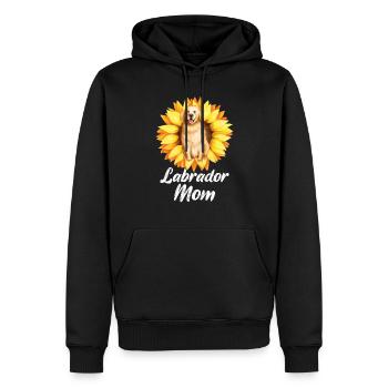 Mutter Sunflower Labrador Retriever Hund - Männer Premium Bio Hoodie - Schwarz - Vorne - Nico (187cm)