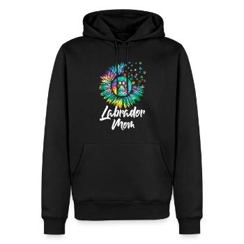Mutter Sunflower Labrador Retriever Hund - Männer Premium Bio Hoodie - Schwarz - Vorne - Nico (187cm)
